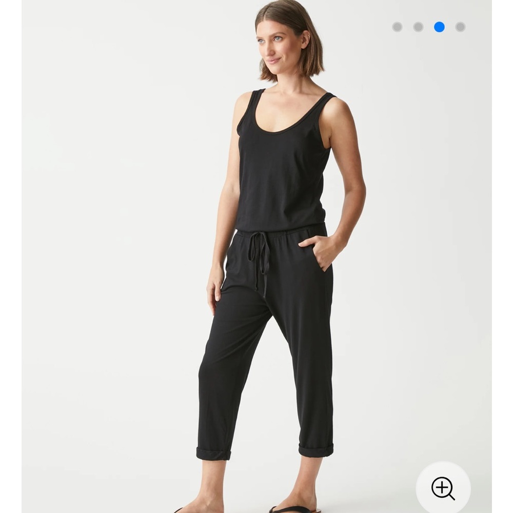 Michael Stars Theo Tank Jumpsuit in Black Size Medium New With Tags - Picture 8 of 12